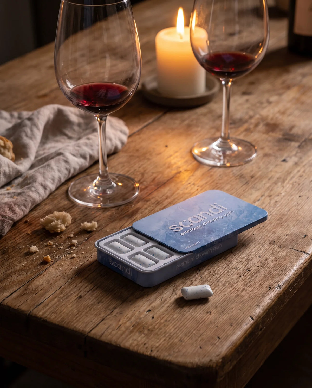 One piece of Scandi Gum after the wine